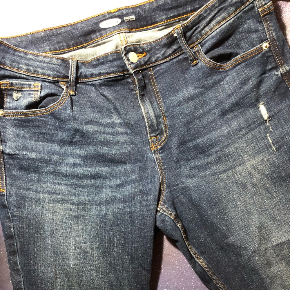 Lot of old navy jeans rockstar / curvy